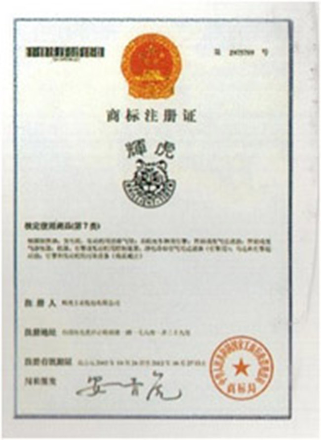 Trademark Registration Certificate